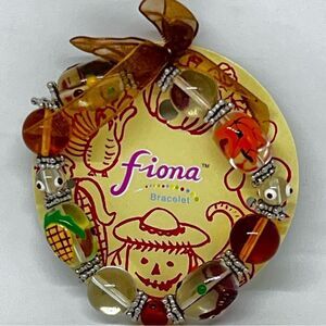 New Fiona Fall‎ Theme Art Glass Bracelet